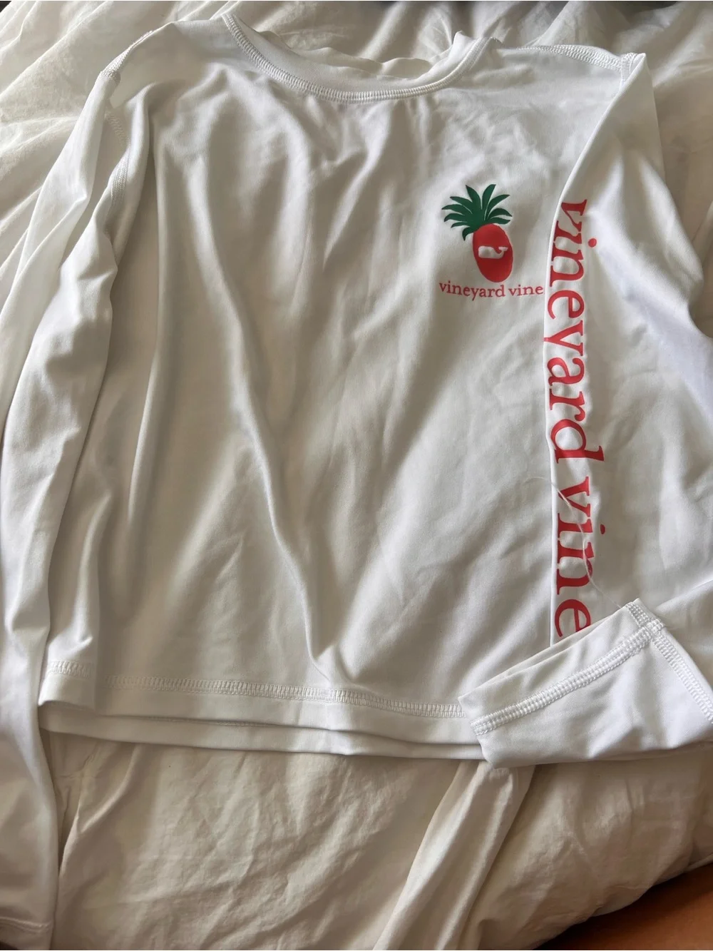 Vineyard Vines Performance Long Sleeve Rash Guard | Girls Size Small (7-8)